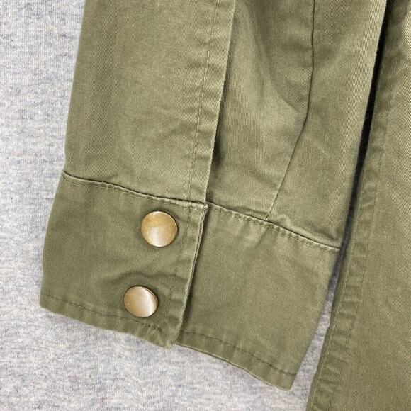 Country Romatic Jacket Women Small Army Green Military Utility Hoodie Detachable - Picture 9 of 15